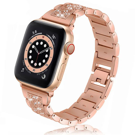 Bracelet Chain Strap for  Apple Watch Series 8 7 6 5 4 SE Stainless Steel Strap for Apple Watch Band 40mm 41mm 44mm 45mm
