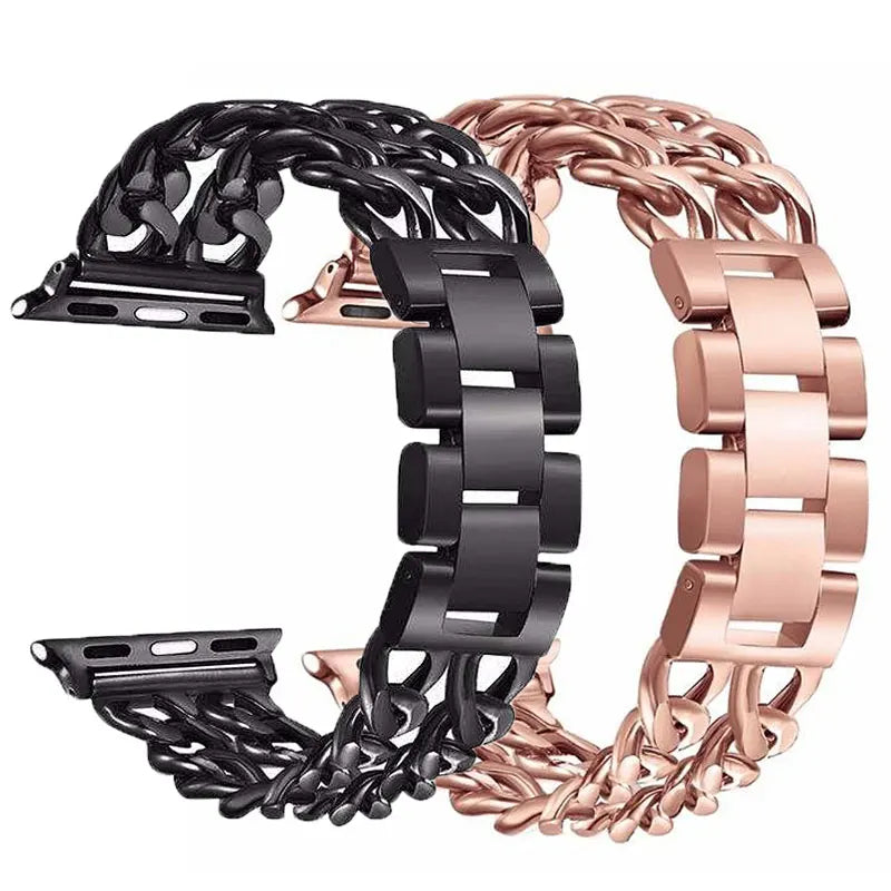 Dropshipping Women's Watch Strap for IWatch Series 7 6 5 4 Jewelry Metal Band for Apple Watch 38mm 42mm 40mm 44mm 41mm 45mm