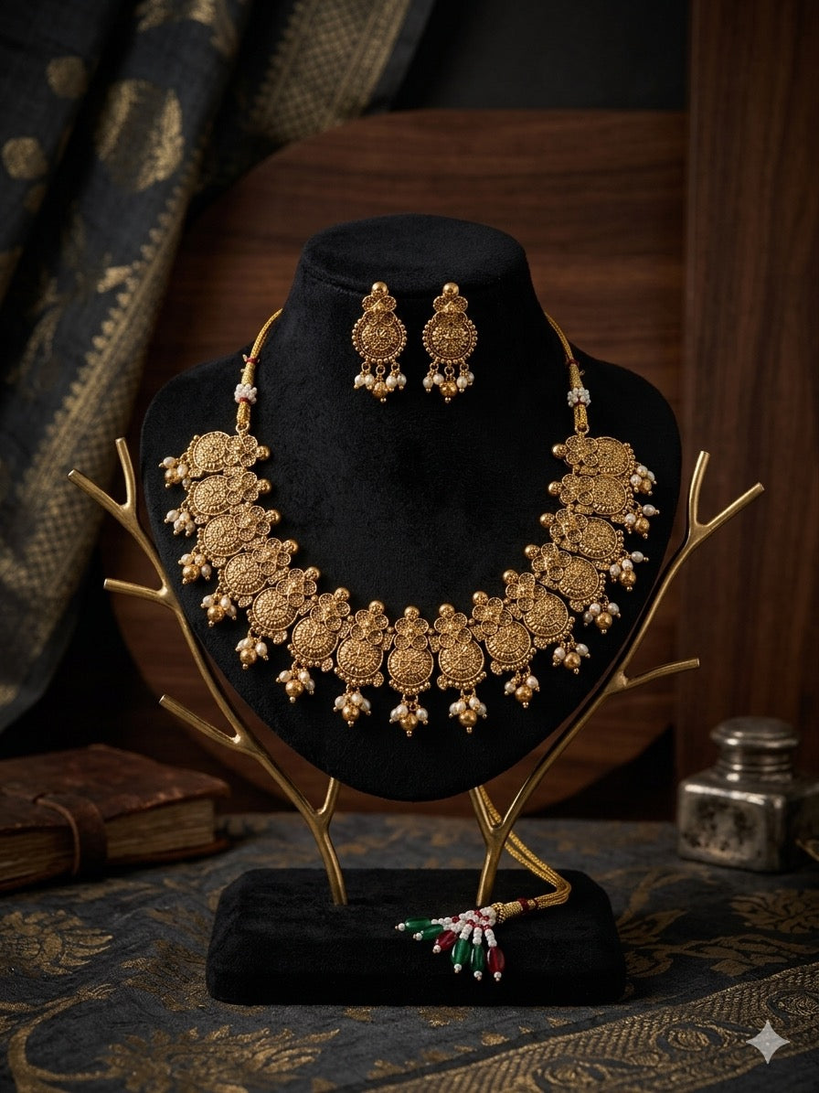 AUR255- Necklace and Earrings Set