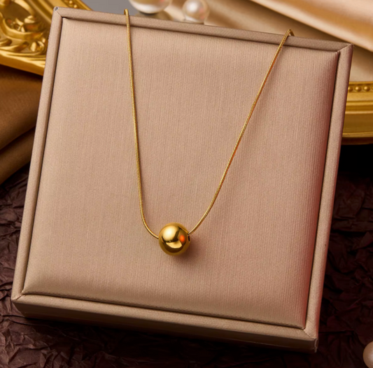 AUR004 - Single Ball Pendant Necklace