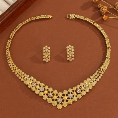 AUR010 - Kerala Traditional Jewelry - Necklace and Earring Set