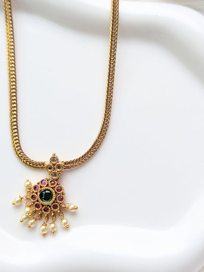 AUR220-  Necklace and Earrings