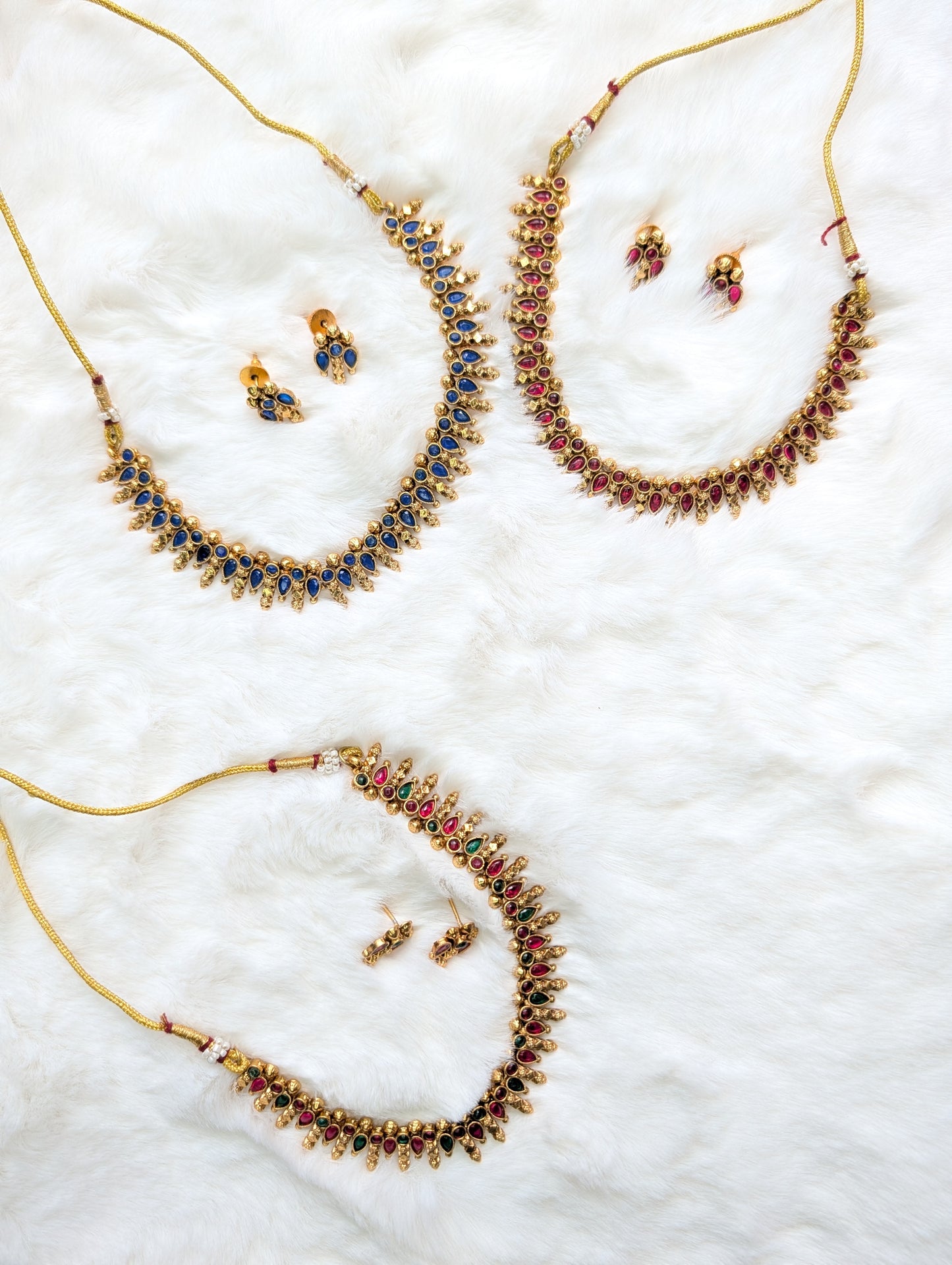 AUR095- Traditional  Necklace and Earring