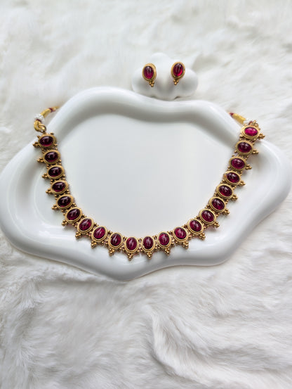 AUR103- Traditional  Necklace and Earring