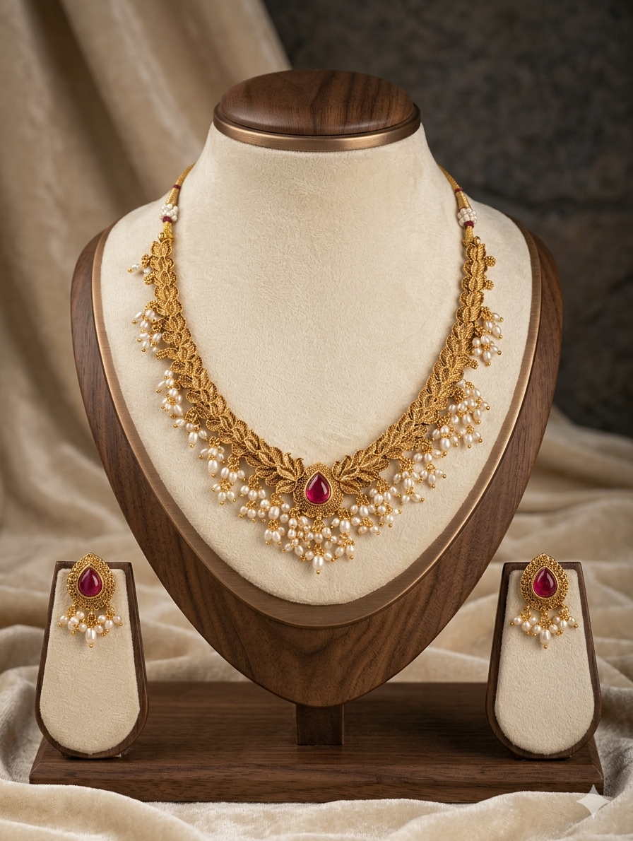 AUR248- Necklace and Earrings Set