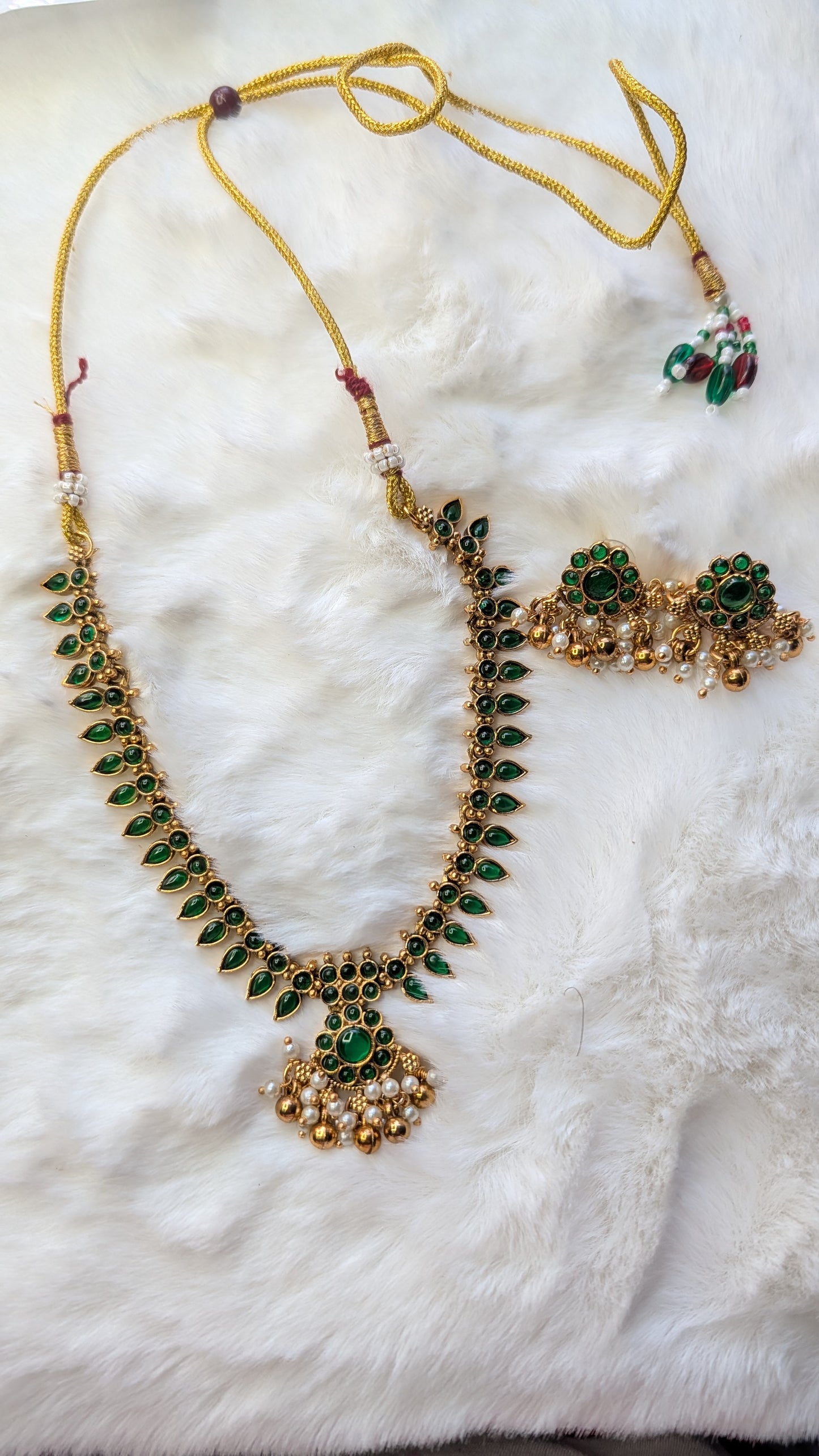 AUR104- Traditional  Necklace and Earring