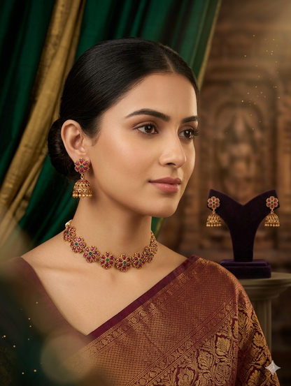 AUR253- Necklace and Earrings Set