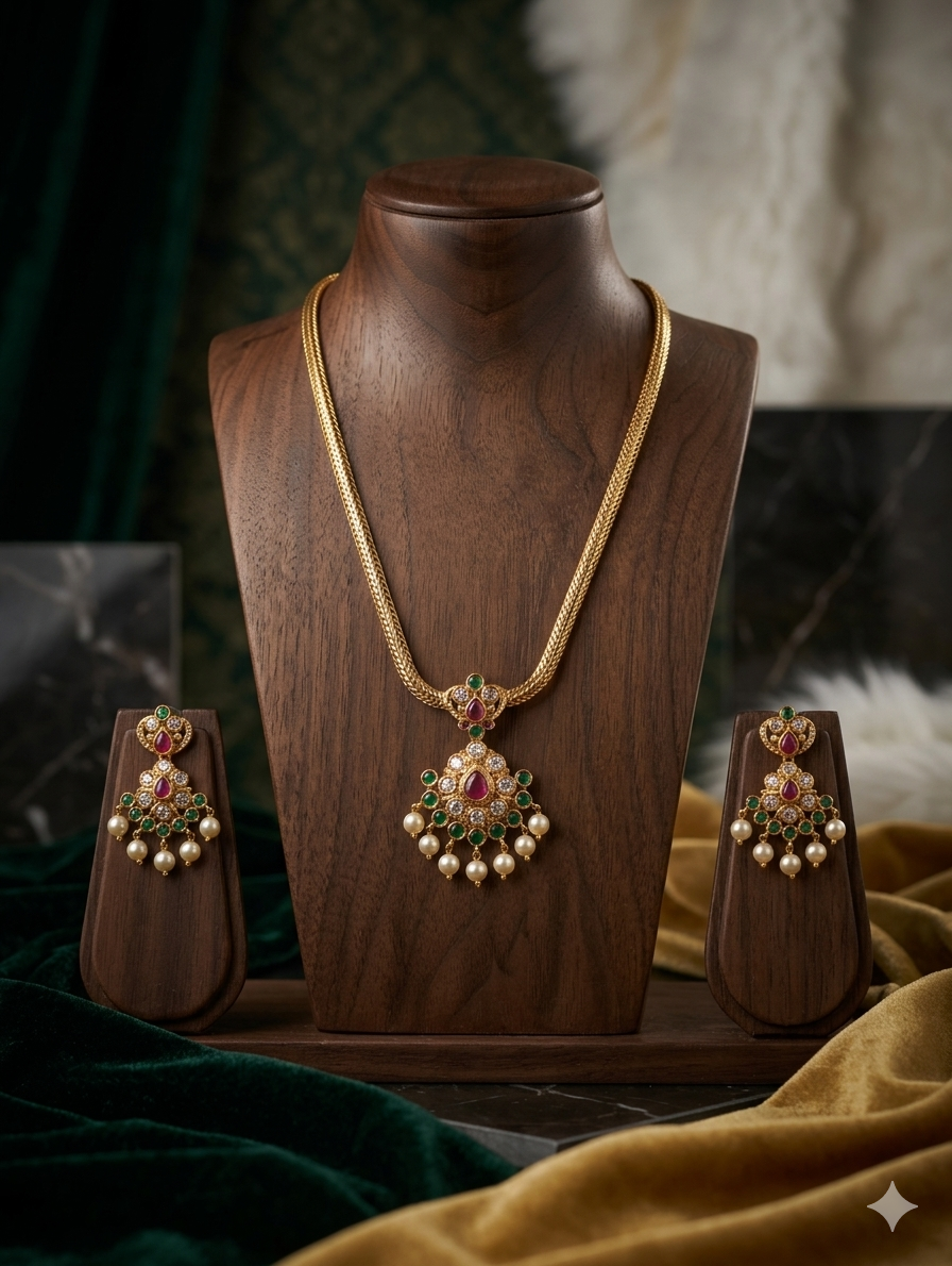 AUR243- Necklace and Earrings Set