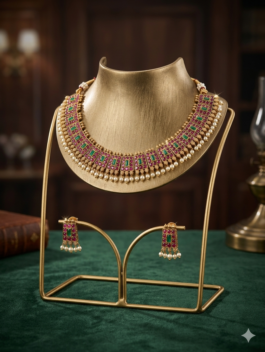 AUR250- Necklace and Earrings Set