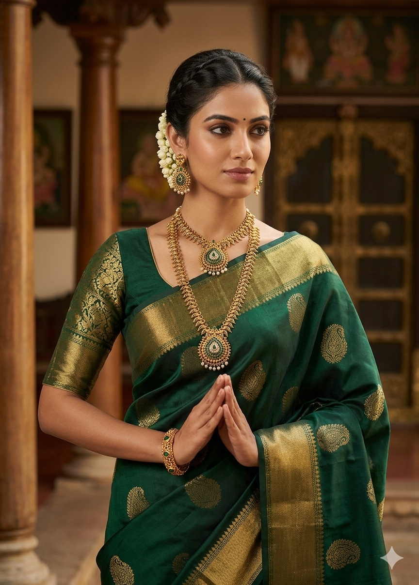 AUR289-Layered Necklace and Earrings Set