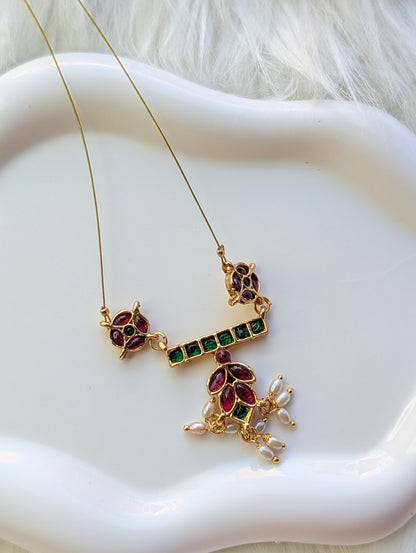 AUR055-  Invisible Chain - Necklace and Earring