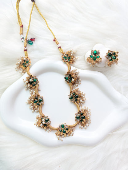 AUR221-  Necklace and Earrings