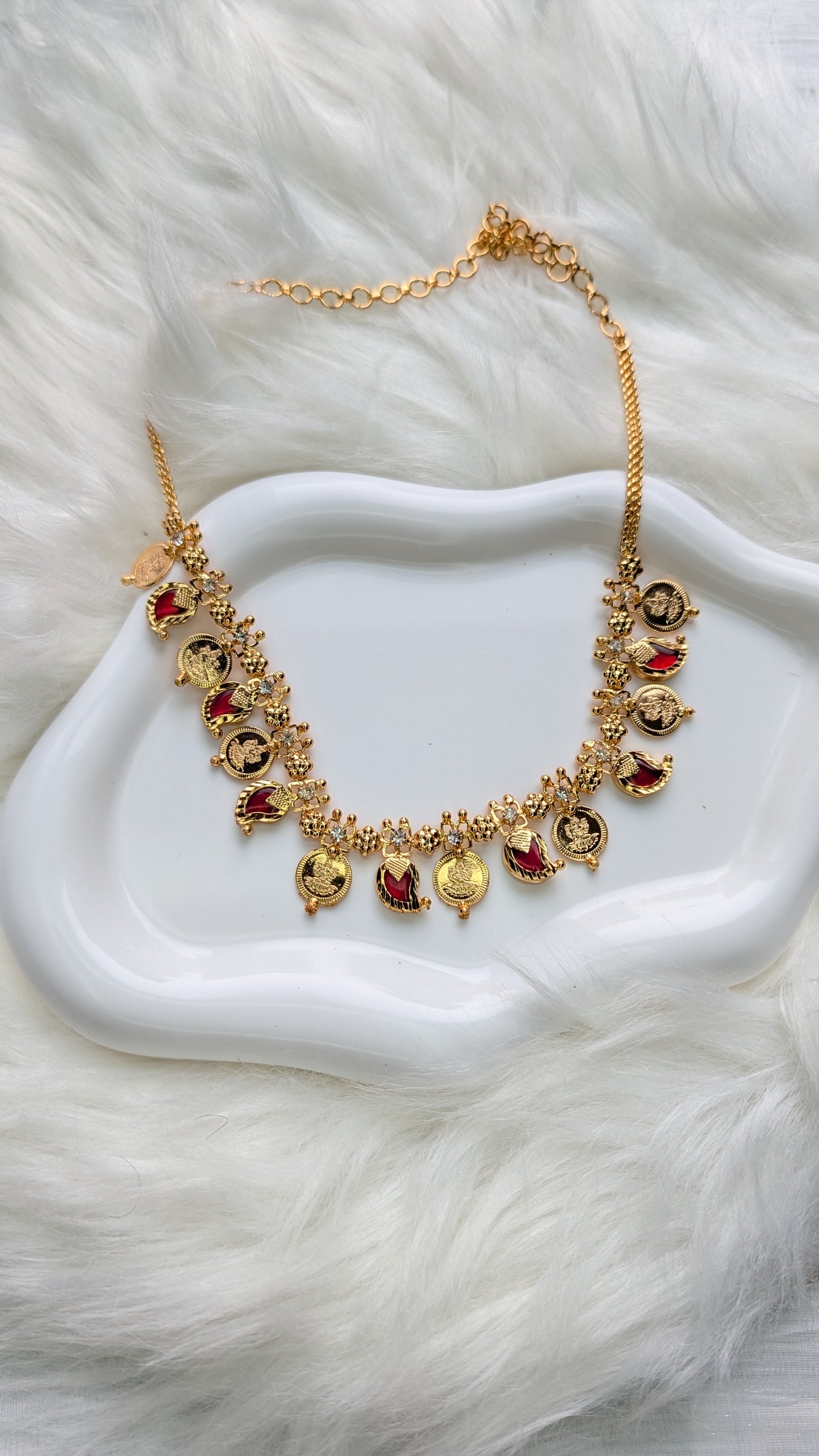 AUR066-Maanga Kaasu Necklace