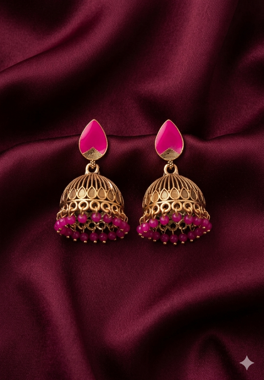 AUR266- Golden Jhumka
