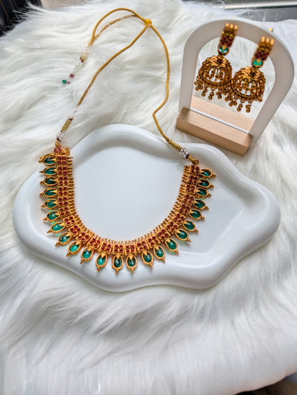 AUR056- Traditional Necklace Necklace and Earring