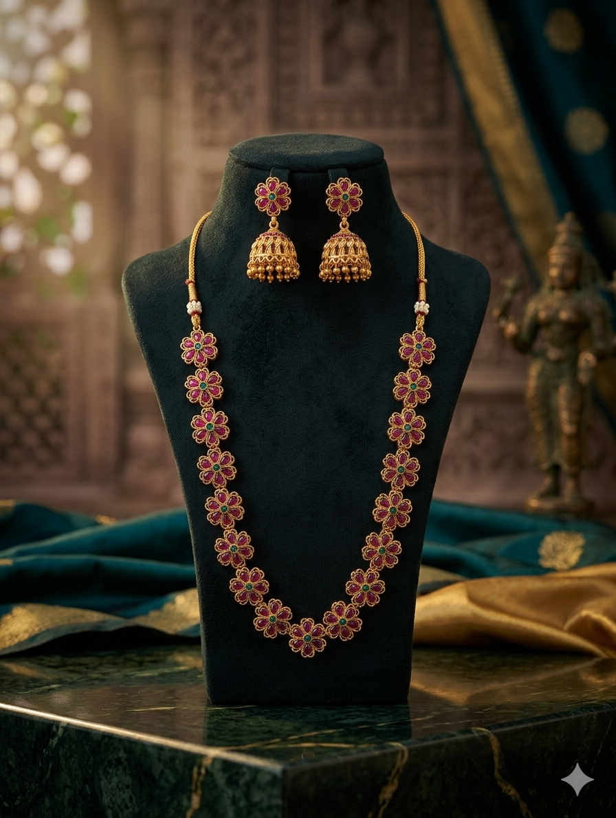 AUR253- Necklace and Earrings Set