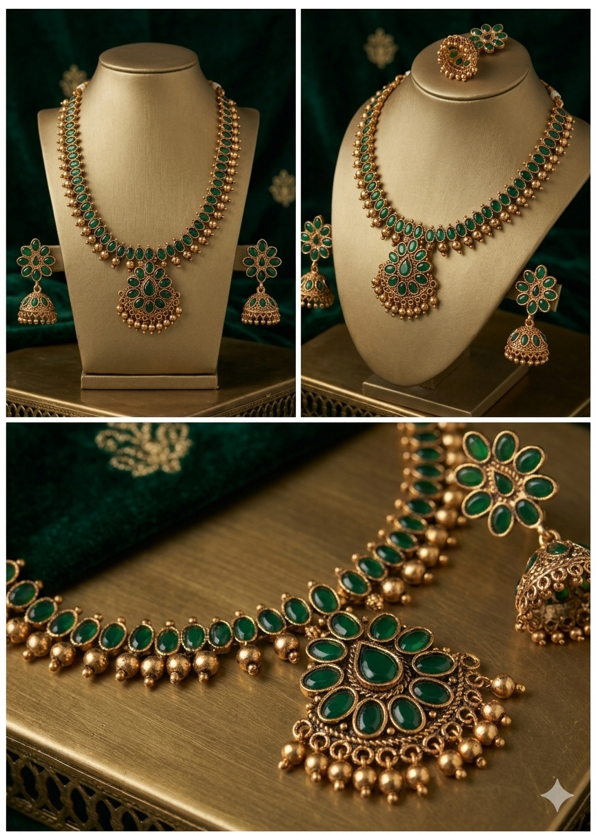 AUR288- Necklace and Earrings Set