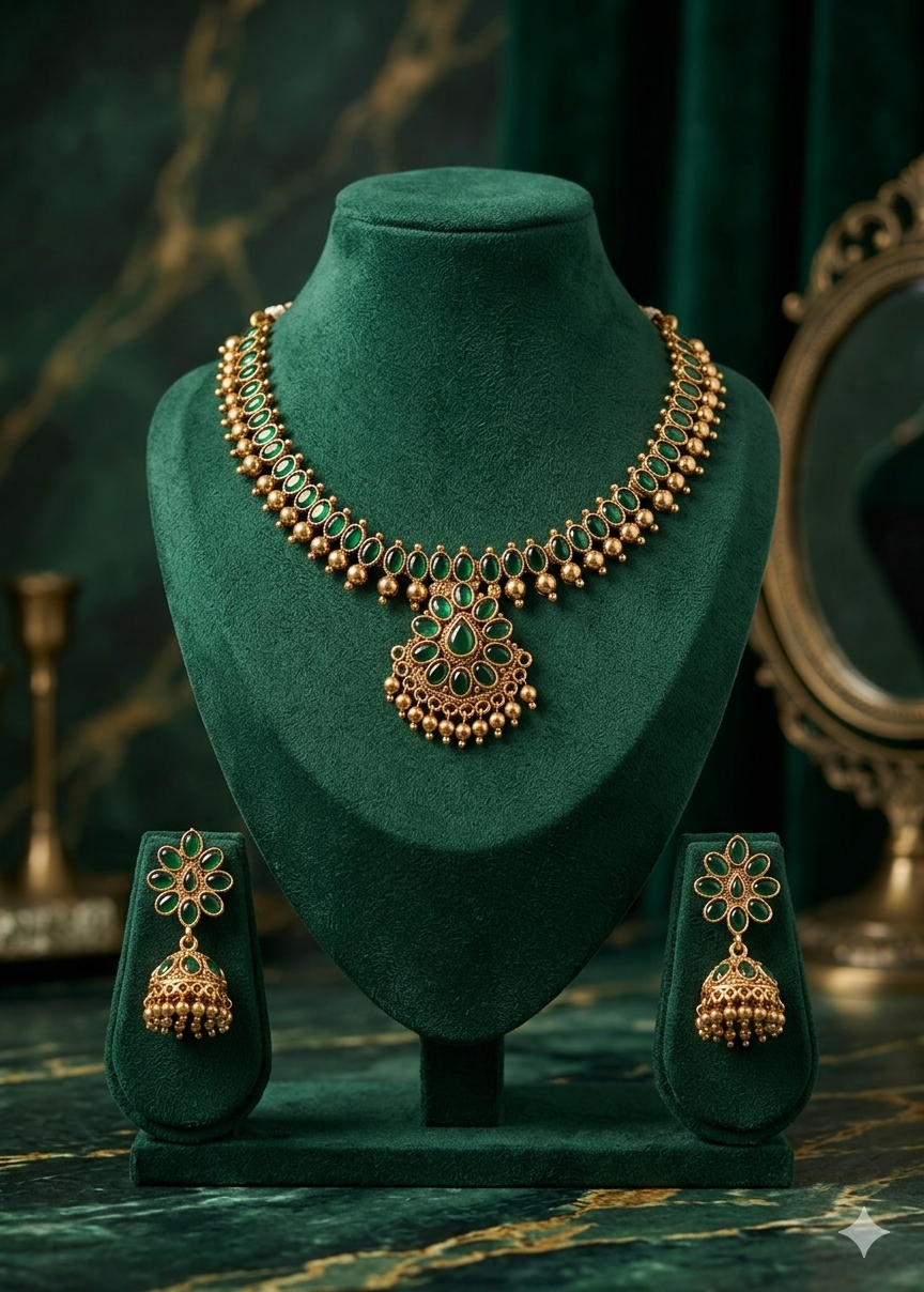 AUR288- Necklace and Earrings Set