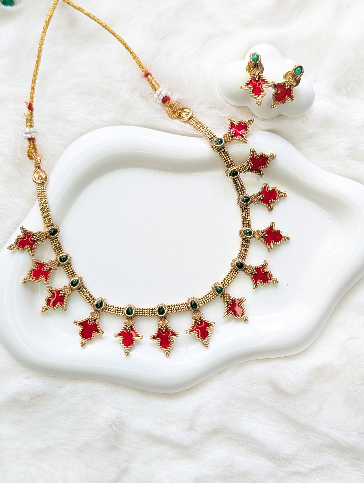 AUR099-  Necklace and Earring